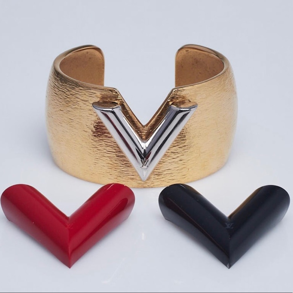 Louis Vuitton Gold Colorama V Cuff